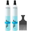 Gieseke Selective Artistic Hair Due Phasette - Spray ristrutturante per caticolula e fibra capillare (2 pezzi) + pettine Afro
