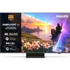 Philips Smart TV 43" 4K UHD QLED Titan OS Ambilight Classe F Nero 43PUS8600/12