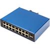 Digitus Switch di rete Digitus industriale Gigabit Ethernet a 16+2 porte gestito L2 [DN-651158]