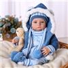 BABESIDE Bambole Reborn Realistica da 43 cm (17 pollici) con Corpo in Tessuto Morbido Realisticas Bambino con Giocattoli e Confezione Regalo