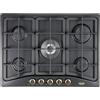 DeLonghi De'Longhi ANF 57 PRO piano cottura Antracite Da incasso 68 cm Gas 5 Fornello(i) GARANZIA ITALIA
