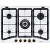 DeLonghi De'Longhi BF 57 PRO piano cottura Bianco Da incasso 70 cm Gas 5 Fornello(i) GARANZIA ITALIA