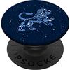 Starry Skies Leone costellazione e simbolo zodiacale con stelle PopSockets PopGrip Intercambiabile