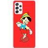 Ert Group custodia per cellulare per Samsung A52 5G / A52 LTE 4G / A52S 5G originale e con licenza ufficiale Disney, modello Pinocchio 001 adattato alla forma dello smartphone, custodia in TPU