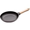 STAUB Padella in Ghisa con Manico in Legno, Adatta per Induzione, 24 cm, Nero