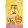 Friskies Purina Friskies Mangime per gattino, Junior, Bambino, fino a 1 anno con Pollo, Tacchino e Verdure, 6 sacchetti da 1,5 kg