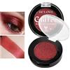 Afflano Palette Di Ombretti Rossi Singoli Shimmer, Ombretto Rosso Glitter Ultra Pigmentato, Scintillante Duo Cromo Rosso Scuro Trucco Eyeshadow In Polvere, Occhi Trucco Natalizio Gotico