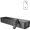 ULTIMEA 2.1 Ch Soundbar Per TV, Subwoofer Integrato, All-In-One Per PC E Giochi. App Controllo, 132W Potenza Picco, Bluetooth 5.4, OPT/AUX Ingressi, Montaggio A Parete, Poseidon M20 Pro
