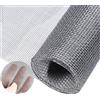 Yiichiy Zanzariera Finestra 120x250cm,Fibra di Vetro Telo Ricambio Zanzariera,per Prevenire Zanzare Mosche Insetti,per Soggiorno, Porte e Finestre Della Cucina (Grigio)