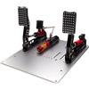 Simagic Set Pedaliera Simagic P2000 Edizione Crimson 2 pedali con cella di carico 100kg Argento/Rosso/Nero