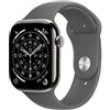 Apple Watch 11 Cellular 42mm Natural Titanium - Stone Gray Sport Band - S/M - EU