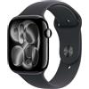 Apple Watch 11 GPS 46mm Jet Black Aluminium - Black Sport Band - S/M - EU