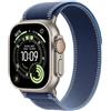 Apple Watch Ultra 3 Cellular 49mm Natural Titanium - Blue/Bright Blue Trail Loop - S/M - EU
