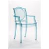 BELLELLI DESIGN SEDIA GHOST TRASPARENTE POLICARBONATO CON BRACCIOLI LA16 - AZZURRO GHIACCIO