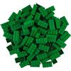 LEGO Classic. 100 Pezzi 2 x 4 Pietre (3001) con separatore per Pietra (Verde)