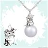 U-TREASURE Collana Snufkin serie perle MOOMIN argento 925 U-TREASURE perle d'acqua dolce