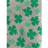 VetBedding Vet bed ProFleece bedding Quadrifoglio Verde su Fondo Grigio 100x150