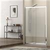 KAMALU Porta doccia nicchia 110cm scorrevole vetro 8mm altezza 200h | KEL4000