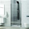KAMALU Porta doccia nicchia battente 90cm vetro trasparente KS2800N