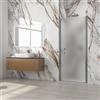 KAMALU Porta doccia battente 95 cm vetro opaco altezza 200h | KS2800AI