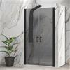 KAMALU Porta doccia saloon 90-95 cm vetro fumé | KSAL2800AN