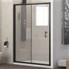 KAMALU Box doccia un lato 120cm con telaio a colore nero KFN5000