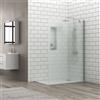 KAMALU Doccia walk in 90 cm con staffa diagonale vetro satinato | KS2800CS