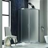 KAMALU Box doccia semicircolare 90x90 vetro satinato anticalcare KF2000
