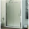 KAMALU Porta doccia nicchia 100cm vetro satinato anticalcare KF5000
