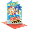 UK Greetings Biglietto di auguri di compleanno per nipote, motivo: Sonic the Hedgehog, design Let's Roll