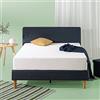 Zinus Cooling Essential Materassi, Foam Tessuto, Bianco, 180 x 200 cm