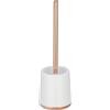 MSV Scopino per WC MSV con Supporto, PS e PP Color Rame, Lena White