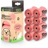 STARCH BAG Sacchetti BIO compostabili per feci 8 rotoli x 15 pezzi, colore rosa
