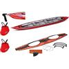 Gumotex Canoa Gonfiabile Seawave Set Rossa con Pinna 044115-R (5C/11C) GUMOTEX