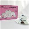 CORELLE x PEANUTS Snoopy Set di stoviglie per brunch per 2 persone - 7 pezzi /