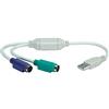 Value Rotronic USB to 2x PS/2 USB A PS/2 Grigio cavo di interfaccia e adattatore