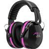 ACE Casco antirumore Mute - Casco antirumore per lavoro e tiro sportivo - EN 352-1 - Rosa