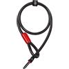 ABUS Cavo a innesto per lucchetto da telaio - adattatore 12/100 Lucchetto bicicletta con lunghezza di 100 cm in acciaio spesso 12 mm, nero