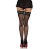 Leg Avenue CALZE Straps titolare Los orlo in pizzo, taglia unica, colore: nero