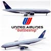 InFlight 200 InFlight 1/200 IF772UA1123, Boeing 777-200 United Airlines "Battleship" N786UA