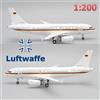 Jc Wings 1/200 LH2247 GERMAN AIR FORCE (AIRWAFFE) AIRBUS A319CJ 15+01S