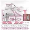 Ysen's Kit Laminazione Ciglia e Sopracciglia con Tinta Nera - Set Completo 3-in-1 per Lash Lift & Brow Lamination, Ideale per Salone e Domestico