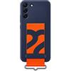 Samsung Silicone Cover con Strap Custodia con fascia per Galaxy S22+ 5G, Navy