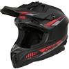 O'NEAL C-SRS - Casco da motocross SOLID nero/rosso (taglia M), certificato ECE 22.06, robusto guscio in ABS, sistema di ventilazione efficiente e fodera interna rimovibile e lavabile
