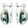 MISEFF Orecchini da donna in argento Sterling ipoallergenici, orecchini a cerchio in argento 925, minimalisti, per l'uso quotidiano da donna, Taglia unica, Argento sterling, Zirconia cubica