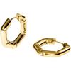 PURELEI Orecchini esagonali - Acciaio inossidabile placcato oro 14 carati / oro rosa 18 carati / argento - Design geometrico esagonale - gioielli da donna - 15,16 g - Modern & Edgy, Normal, Acciaio