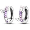 Parmuz Orecchini a Cerchio in Argento Sterling da Donna, Semplice Croce Piccoli Piccoli Huggie Polsini Cerchi Orecchino Gioielli Regalo