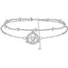 BerriBling Bracciale Nodo Celtico Donna Argento Sterling 925 | Simbolo di amore eterno e di unità | Antiallergici - Regolabile |16cm+4cm|