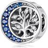 ShiYu Ciondolo a forma di albero genealogico in argento Sterling 925, per bracciale Pandora