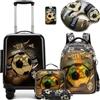 HTgroce 5 in 1 Set di Valigie per Bambino, Trolly con 4 Ruote Valigia Bagaglio a Mano per Bambino da Viaggio